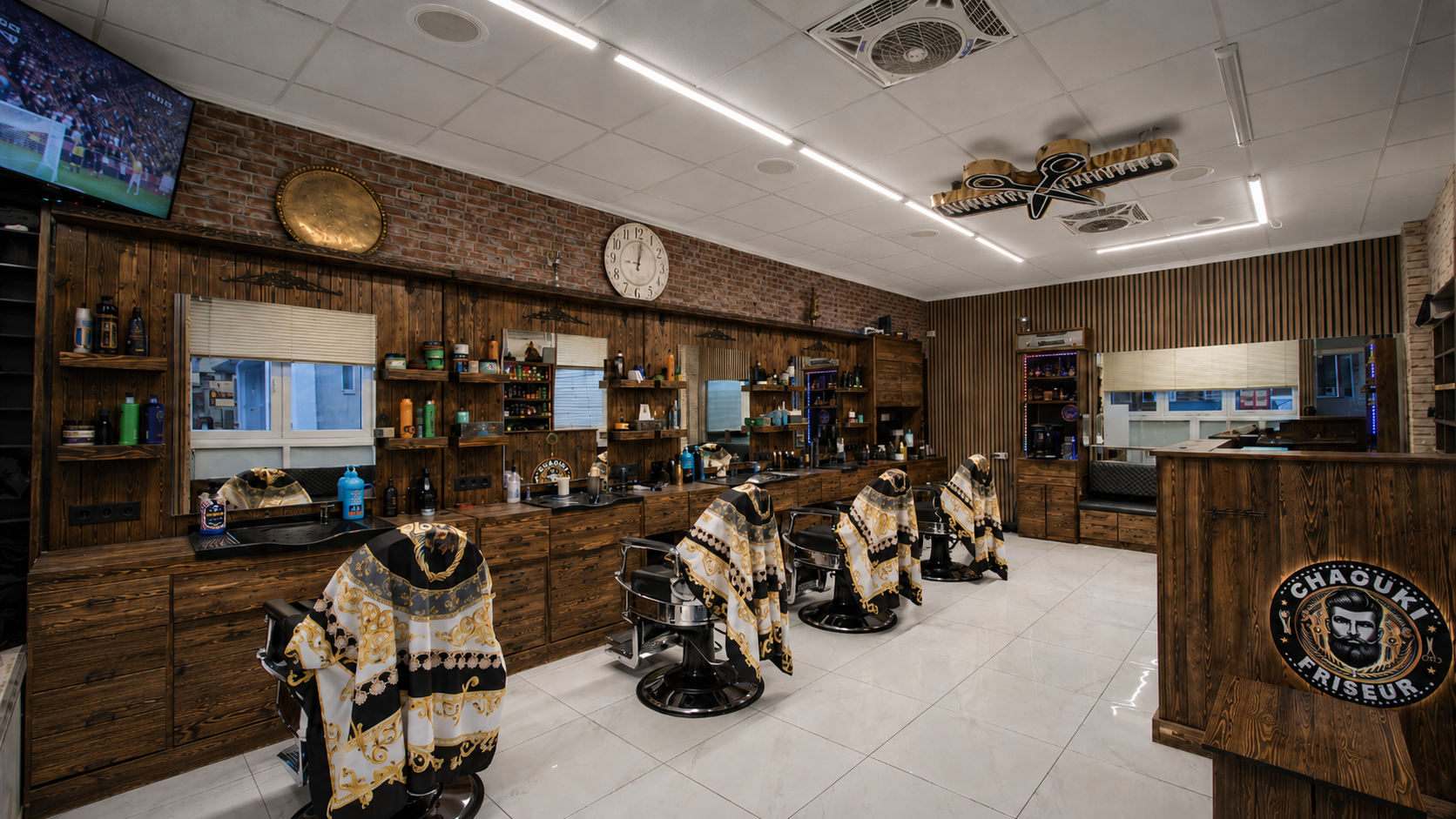 Premium Barbershop Interieur